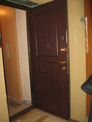 Двери после установки МДФ панели 16