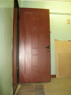 Двери после установки МДФ панели 11