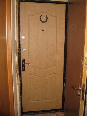 Двери после установки МДФ панели 12