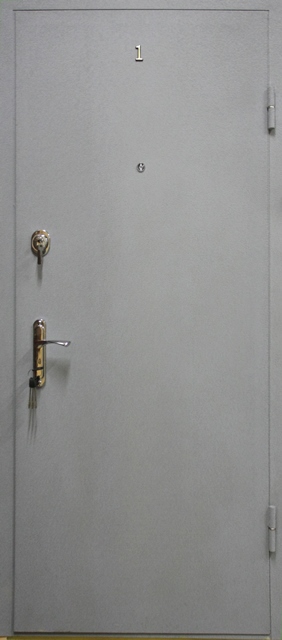 дверь металлическая серая в квартиру
